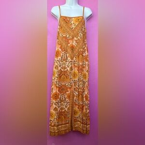 Nine Lives Bazaar midi dress in Marigold